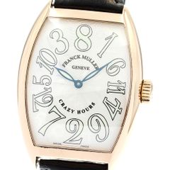 フランクミュラー FRANCK MULLER 7851CH トノーカーベックス クレイジーアワーズ K18PG 自動巻き メンズ良品_865179