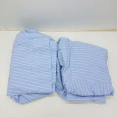 ◇ 31 Sons de mode ストライプ柄 ひざ丈 シャツ スカート サイズ36 ライトブルー レディース E  【1408060034383】