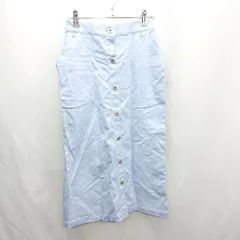 ◇ ⊂ Te chichi TERRASSE テチチ テラス ひざ丈 タイト スカート サイズF ブルー系 レディース E  【1502030028447】