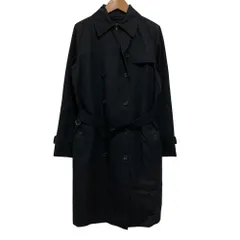 美品 BURBERRY LONDON バーバリー ライナー・ベルト付き トレンチコート 40 ブラック レディース 古着 中古 USED