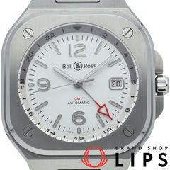 ベル&ロス BR05 GMT オートマチック BR05G-SI-ST/SST 箱 保証書 SS メンズ時計 ホワイト 仕上げ済