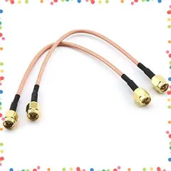 【特価商品】WIFI無線コネクタ SMA延長ケーブル アンテナ延長ケーブル RG316ケーブル テフロン 2本セット テフロン 超低損失 超低損失 アンプなど用 レシーバー 無線機アンテナ wuernine アマチュア無線 SMA-P メス (20CM) オス
