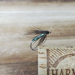 ■ELK■　ソフトハックル　ヘンサドル　エメラルド　7本　完成品フライ　ウエットフライ