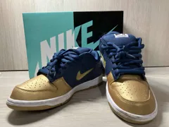 NIKE Supreme × Nike SB Dunk Low OG QS CK3480-700 'SUPREME'METALLIC GOLD/NAVY/WHITE 27.5cm スニーカー ナイキ