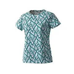 【新品】【Sサイズのみ】prince（プリンス） 半袖 ゲームシャツ ティーシャツ テニスウェア レディース・ウィメンズ　シャツ 吸汗速乾 UPF50+ UVケア素材   ホワイト   WF2086-146