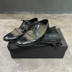 定価59850円 国内正規 DOLCE&GABBANA ウィングチップ レザー シューズ 短靴 CA5756A38811 ドルチェ＆ガッバーナ 8 1/2  64734Aのサムネイル