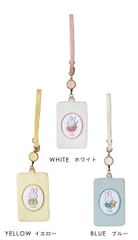 定期入れ パスケース miffy  スプリングニットシリーズ パスケース ミッフィー かわいい 女の子 レディース シンプル リール付き リール パス パスケース 定期 ICカード カードケース クリア 窓 ミッフィーグッズ ミッフィー好き