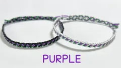 小花柄ミサンガ 2本セット (PURPLE) 画像5枚目▶︎色番号㉑