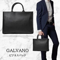 【GALVANO】 ビジネスバック パソコンバック ブリーフケース A4 就活 ノートパソコン 収納 スタイリッシュ メンズ 紳士 ブラック 軽量 コンパクト ブラック T2