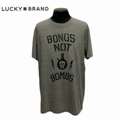 ラッキーブランドのオススメTシャツが入荷しました！ LUCKY BRAND ラッキーブランド 半袖プリントTシャツ BONGS NOT BOMBS ボング ノット ボム ゴーンズ 7M85732 (1595)