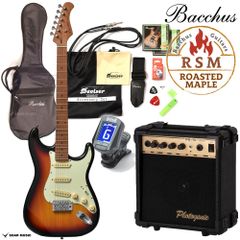 Bacchus バッカス BST-1-RSM/M 3TS エレキギター 初心者セット ローステッドメイプル ネック 採用 ストラト タイプ ユニバース シリーズ エレキ BST1 RSM 入門