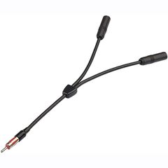 新品 自動車カーアンテナスプリッター FM AMカーステレオラジオアンテナアダプタースプリッターケーブル 車用アンテナ プラグ1オス2メスアンテナYアダプターへ
