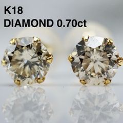 村*明様 【K18YG】天然ブラウンダイヤモンド 1.0ct 大粒 片耳ピアス 