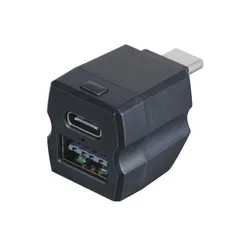 【特価商品】LEDライト付き 最大5V/3A 2台同時充電 調光機能 充電器 選べる10色 拡張 単色固定可能 USB-C&USB-A F351 グラデーション CtoC+A 小型 レインボーイルミ2USBコネクタ USBハブ コンパクト 車内用品 充電専用