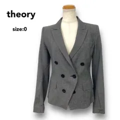 theory セオリー ダブル ブレザー テーラード ジャケット ウール 0 ★ ◇■