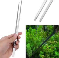38cm 先端2タイプセット ロングピンセット 水槽 水草 爬虫類餌やり アクアリウム ピンセット