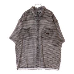 STUSSY (ステューシー) CRINKLED CHECK SS SHIRTクリンクルド チェック SS シャツ 半袖シャツ ブラック