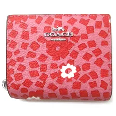 【新品 未使用】コーチ 財布 COACH アウトレット スナップウォレット フラワープリント 花柄 二つ折り財布 CBO75 SVPMC