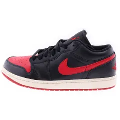 NIKE (ナイキ) WMNS AIR JORDAN 1 LOW ウィメンズ エアジョーダン ローカットスニーカー ブラック/レッド US10/28cm DC0774-061