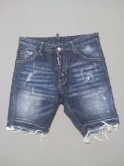 46 DSQUARED(ディースクエアード) 2 レッドステッチ デニム ショートパンツ ハーフパンツ 30 29