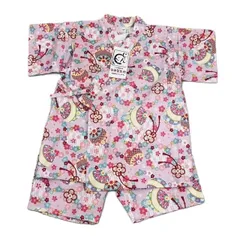 生地日本製　縫製中国つむぎクロスまり柄じんべい(524924)