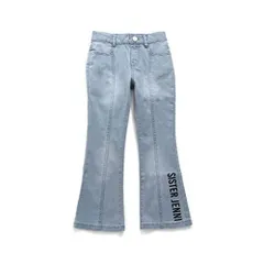 サックス_150 [SISTER JENNI] フレアデニムロングパンツ