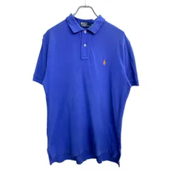 POLO RALPH LAUREN 半袖ポロシャツ Mサイズ ポロラルフローレン ブルー コットン 古着卸 アメリカ仕入 t2408-3457