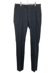 Acne Studios アクネストゥディオズ MAX SATIN コットンストレッチスラックスパンツ  ネイビー 48のサムネイル