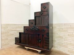 木製大型タンス 観音開き 和箪笥 外部（チーク）内部（桐） - メルカリ