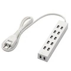 エレコム シャッタータップ flecc barra 6個口 1.0m ホワイト T-NFL01-2610WH （1点）のサムネイル