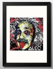 アインシュタイン　絵 完売】I saw everything. アインシュタイン 現代アート 絵画