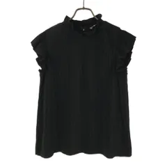 ザラ ノースリーブ カットソー S ブラック ZARA レディース