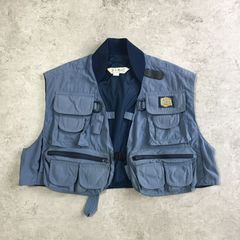 80~90s USA製 L.L.Bean Fishing Vest Trout Patch エルエルビーン フィッシングベスト トラウト フライフィッシング