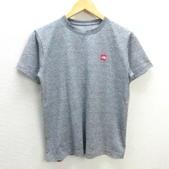 H■ノースフェイス/THE NORTH FACE NT31848 S-BOX LOGO T トレッキング ロゴTシャツ【S】灰色/MENS■79【中古】