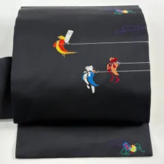 RICKY様❣️付け下げ反物宝尽くし刺繍 (金刺繍) 正絹黒地 2025年最新