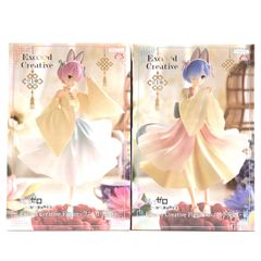★Re:ゼロから始める異世界生活 リゼロ FuRyu Exc∞d Creative Figure レム ラム 小兎娘 フィギュア セット プライズ 未使用未開封 005935