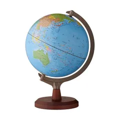 レイメイ藤井 行政タイプ地球儀 （25cm 組立式） 国ごとに色分けし国境線をオレンジ色の線で見やすくしている行政タイプ OYV24