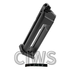 カーボネイトストライカー9 9Q 9S 共用 22rds スペアマガジン Flatバンパー CBM05G2 Gen.2 +CIWSオリジナルマガジン管理シール