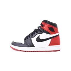 ナイキ NIKE WMNS Air Jordan 1 Retro High Satin Black Toe ウィメンズ エアジョーダン1 レトロ ハイ サテン ブラックトゥ スニーカー US8.5 黒 ブラック CD0461-016のサムネイル