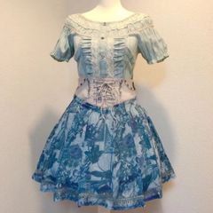 odds on ゴスロリ アンティーク柄 ワンピ - メルカリ 