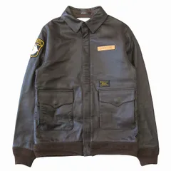 極美品 WTAPS A-2 ラムレザー レザージャケット ジップアップブルゾン WTAPS ダブルタップス A-2 ラムレザー ジャケット フライト