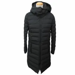 フィラ FILA GOLF ダウンコート 中綿ジャケット ブルゾン フード付き 撥水 ボア切替 黒 ブラック Mサイズ 0228 IBO47