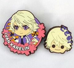 [중고] 배지 핀즈 (캐릭터) 이반 카렐린 고무 핀즈 세트 [이치 반 쿠지 TIGER & BUNNY ~맨얼굴의 HERO들~] H상