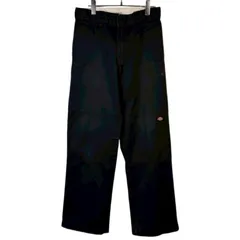 ディッキーズDickiesダブルニーワークパンツ黒ブラックフェードツイル生地ロゴタグワンポイントストリートアメカジスケーターファッションスケートボードカルチャーLOOSEFITルーズフィットvintageヴィンテージ50530