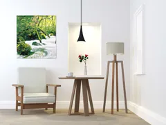 ■SIMON BAKER■のれん「渓流」85x90cm ×5枚セット【日本製】のれん 暖簾 家紋 間仕切り ジブリ トトロ 千と千尋 風景 景色 目隠し スヌーピー ウィリアムモリス【匿名配送らくらくメルカリ便全国送料無料】