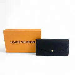LOUIS VUITTON ルイヴィトン 二つ折り財布 ポルトフォイユ・サラ モノグラム・アンプラント ノワール ICタグ M61182