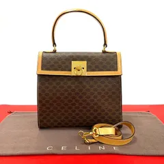 【美品】CELINE　セリーヌ　マカダム　フラップ　ショルダーバッグ　M14 美品】CELINE セリーヌ マカダム フラップ ショルダーバッグ M14