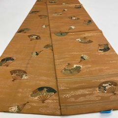 丸帯 アンティーク ヴィンテージ 全通 金帯 398cm 花嫁衣装 貸衣装 中古 リサイクル 結婚式 婚礼 着付け 舞台 きもの 着物 4181