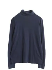 【お得なクーポン配布中!】 90s USA製 ジェイクルー タートルネック 長袖 Tシャツ レディース L 小さめ M オールド ロンT スムース ストレッチ コットン 無地 インナー