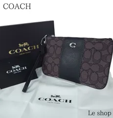 【付属品完備】COACH コーチ シグネチャー リストレット ポーチ ミニポーチ 小物入れ ユニセックス  中古